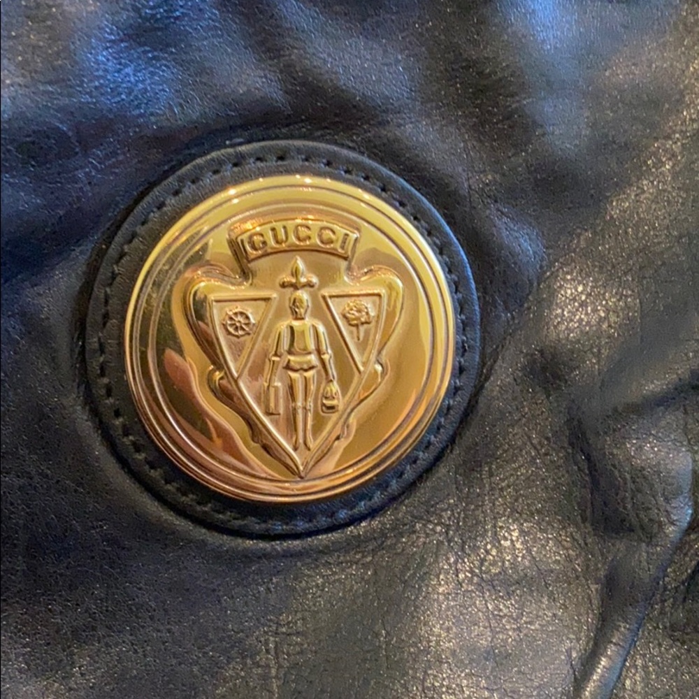 Gucci Hysteria Wristlet Black Leather Clutch - Picture 2 of 8